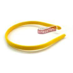 Foto Tiara Plastica Encapada Amarelo Canario 10 Mm - 12 Un