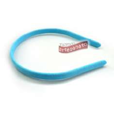 Foto Tiara Plastica Encapada Azul Claro 10 Mm - 12 Un