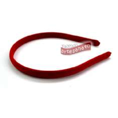 Foto Tiara Plastica Encapada Vermelho 10 Mm - 12 Un