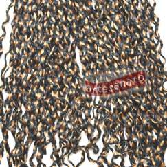 Foto Cabelo Sintetico Micro Zizi Braid N M2/27 Preto Loiro Mel 80 Gr - Ct