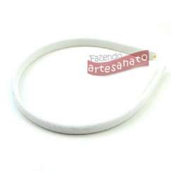 Foto Tiara Plastica Encapada Branco 10 Mm - 12 Un