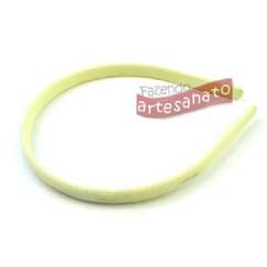 Foto Tiara Plastica Encapada Amarelo Claro 10 Mm - 12 Un