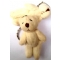 Foto Chaveiro Urso Ursinho De Pelucia  6,0 Cm Marfim - 10 Un